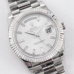 DayDate 228236 40mm SS/SS White Dial Diam STK TWS A2836