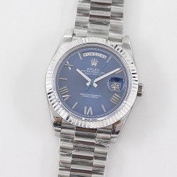 DayDate 228236 40mm SS/SS Blue Dial Rmn STK TWS A2836