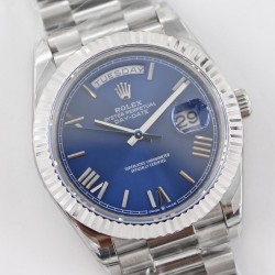 DayDate 228236 40mm SS/SS Blue Dial Rmn STK TWS A2836