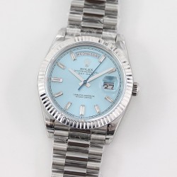 DayDate 228236 40mm SS/SS Ice Blue Dial TWS A2836
