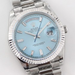 DayDate 228236 40mm SS/SS Ice Blue Dial TWS A2836