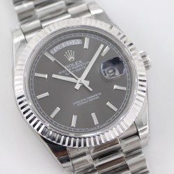 DayDate 228236 40mm SS/SS Grey Dial TWS A2836