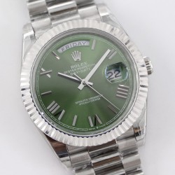 DayDate 228236 40mm SS/SS Green Dial Rmn TWS A2836