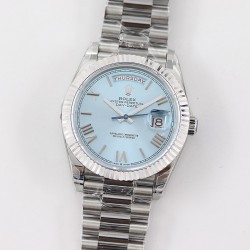 DayDate 228236 40mm SS/SS Ice Blue Dial Rmn TWS A2836