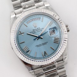 DayDate 228236 40mm SS/SS Ice Blue Dial Rmn TWS A2836