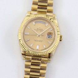 DayDate 228238 40mm YG/YG Gold Dial Baguette TWS A2836